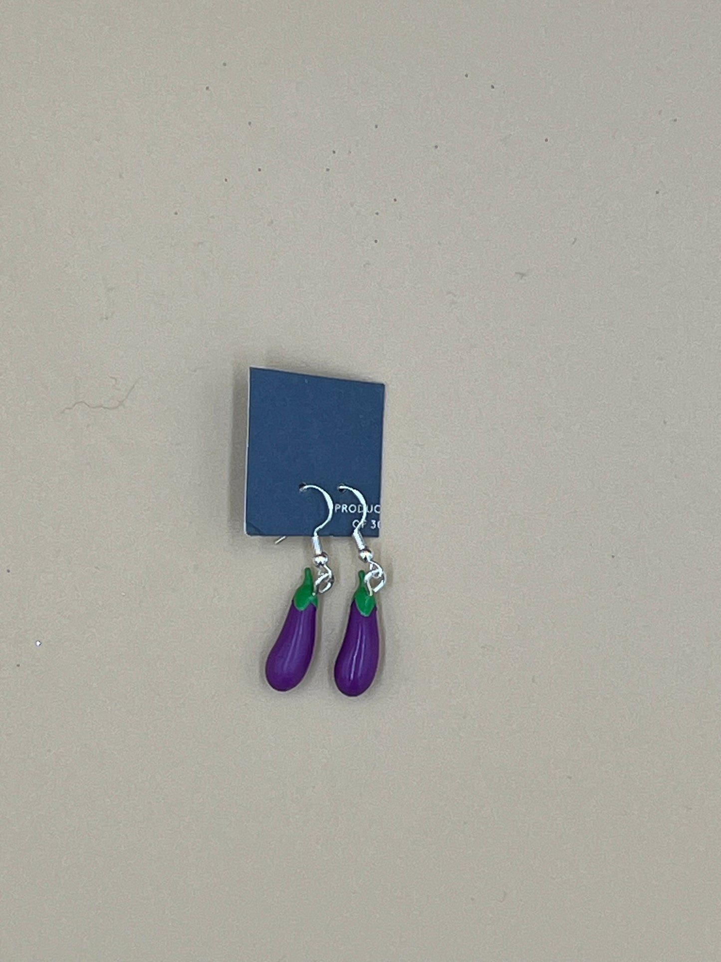 🍆 Eggplant Earrings — Limited Edition